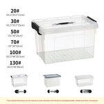 Storage Box Supplier - Waterproof Transparent PP Plastic Large