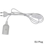 Pendant Lamp Factory - 1.8m E27 EU Plug LED Bulb with Switch