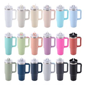 Car Cup Supplier - 40oz Large Capacity Stainless Steel Handle