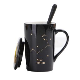 Ceramic Mug Factory - Creative Constellation Lid Spoon Couples