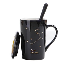 Ceramic Mug Factory - Creative Constellation Lid Spoon Couples