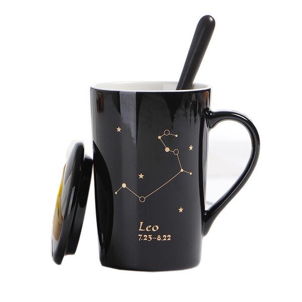 Ceramic Mug Factory - Creative Constellation Lid Spoon Couples