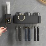 Toothbrush Rack Factory - Light Luxury Transparent Punch-Free