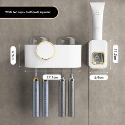 Toothbrush Rack Factory - Light Luxury Transparent Punch-Free