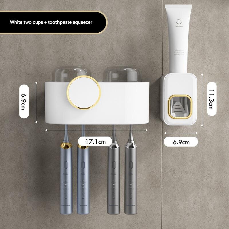 Toothbrush Rack Factory - Light Luxury Transparent Punch-Free