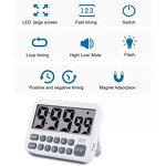 Magnetic Digital Timer Supplier - Loud Alarm Big Digits Plastic