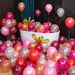 Pearlescent Balloons Factory - 10 Inch Thick 100pcs Non-Toxic