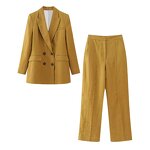 Blazer Coat Manufacturer - OEM Custom PB&ZA Women 2023 Summer Linen Double
