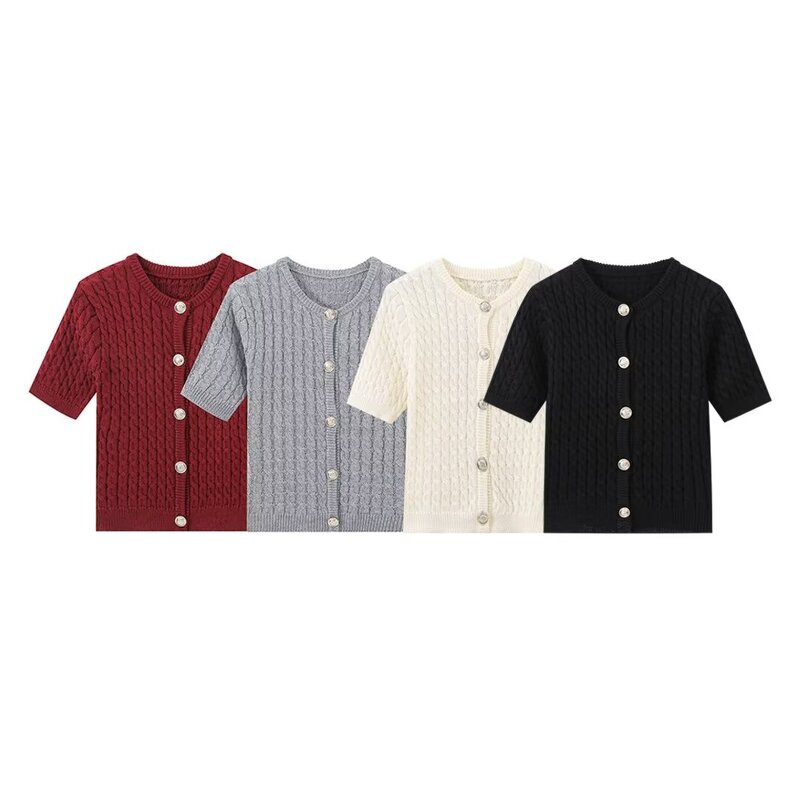 Cardigan Sweater Manufacturer - OEM Custom PB&ZA Women 2024 Four-color