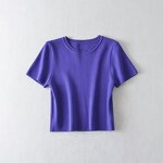 Knitted Top Manufacturer - OEM Custom PB&ZA Women 2024 Spring Short Ice Silk