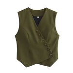 Cardigan Vest Manufacturer - OEM Custom PB&ZA Women 2023 Asymmetric