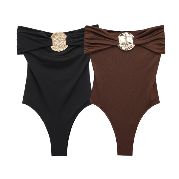 Swimsuit Jumpsuits Manufacturer - OEM Custom PB&ZA Women 2025 Summer Metal