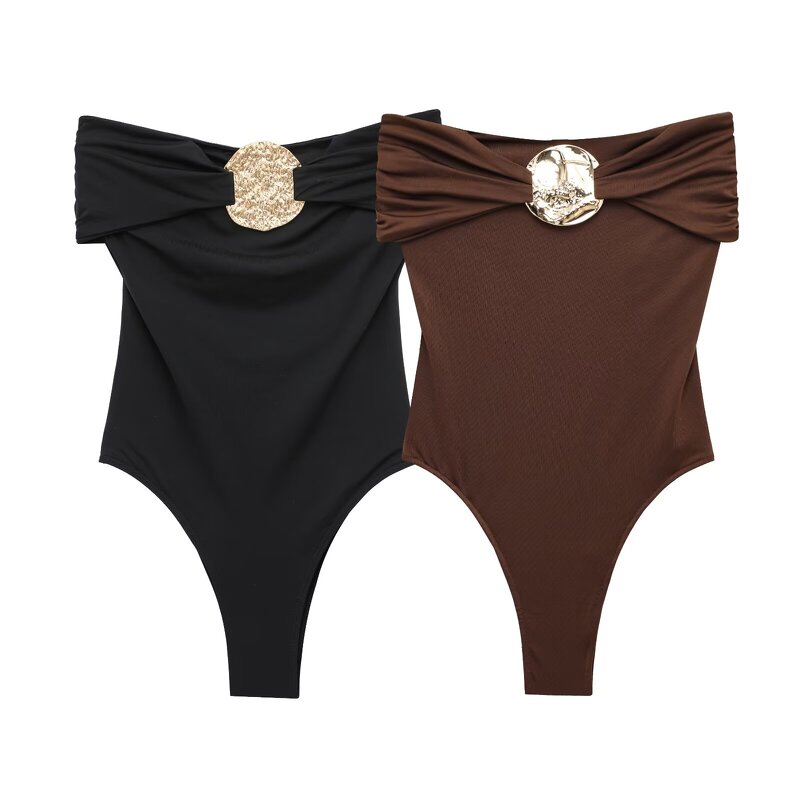 Swimsuit Jumpsuits Manufacturer - OEM Custom PB&ZA Women 2025 Summer Metal