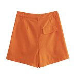 Shorts Manufacturer - OEM Custom PB&ZA Women 2023 Autumn Flax Blend