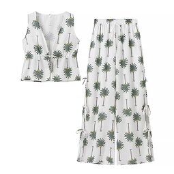 Printed Pants Suit Manufacturer - OEM Custom PB&ZA Set 2 Pieces 2024