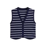 Tank Tops Manufacturer - OEM Custom PB&ZA Women 2024 Summer Streak Vintage