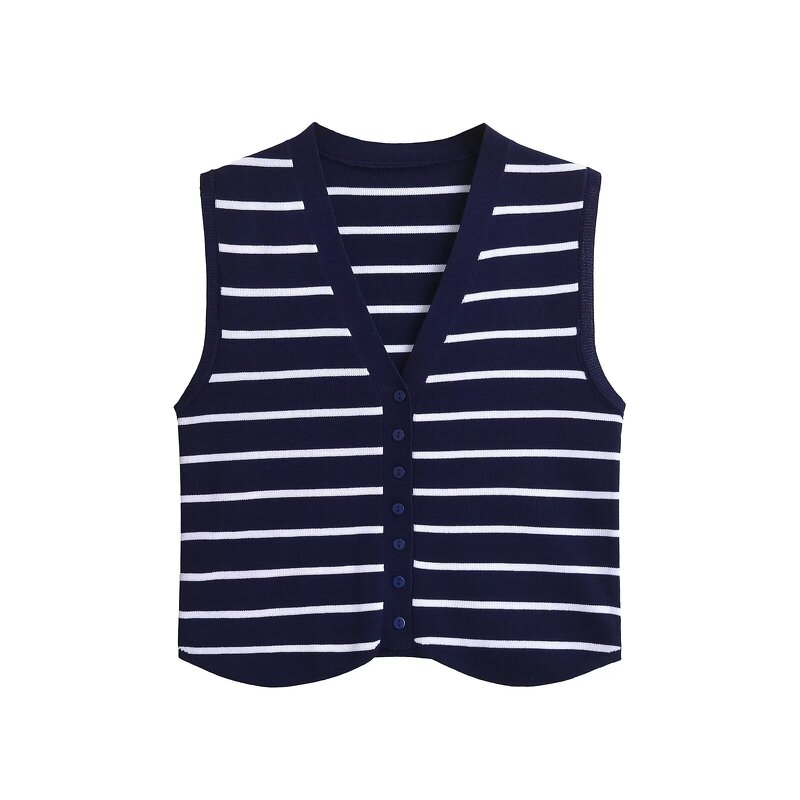 Tank Tops Manufacturer - OEM Custom PB&ZA Women 2024 Summer Streak Vintage