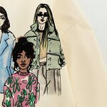 Hoodie Manufacturer - OEM Custom PB&ZA Women 2022 Autumn Girl Patterned