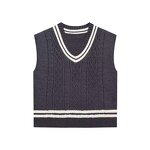 Knit Suit Manufacturer - OEM Custom PB&ZA Set 2 Pieces 2024 Color Contrast