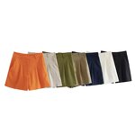 Shorts Manufacturer - OEM Custom PB&ZA Women 2023 Autumn Flax Blend