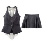 Short Skirt Manufacturer - OEM Custom PB&ZA Women 2025 Spring Pleated Body