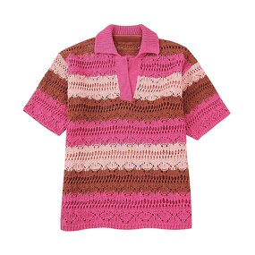 Knitted Sweater Manufacturer - OEM Custom PB&ZA Women 2023 Summer Stripe