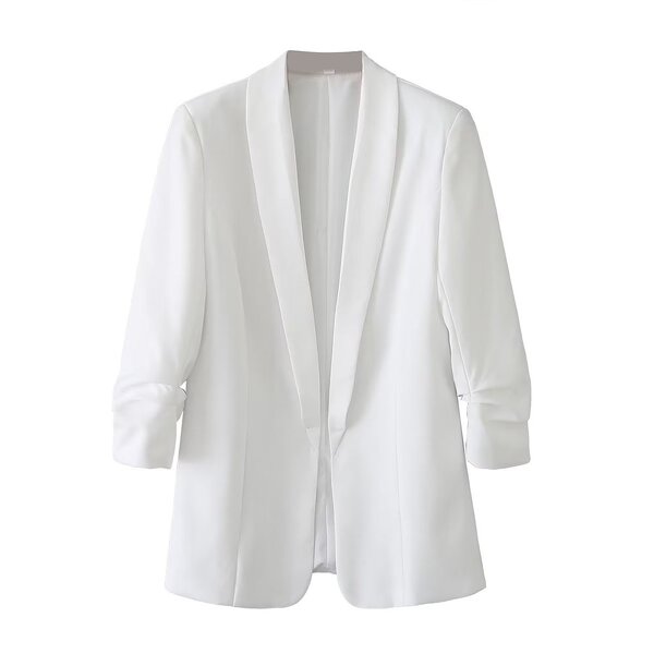 Blazer Coat Manufacturer - OEM Custom PB&ZA Women 2023 Spring Pleated