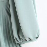 Dress Manufacturer - OEM Custom PB&ZA Women 2022 Autumn Multicolor Wrinkled