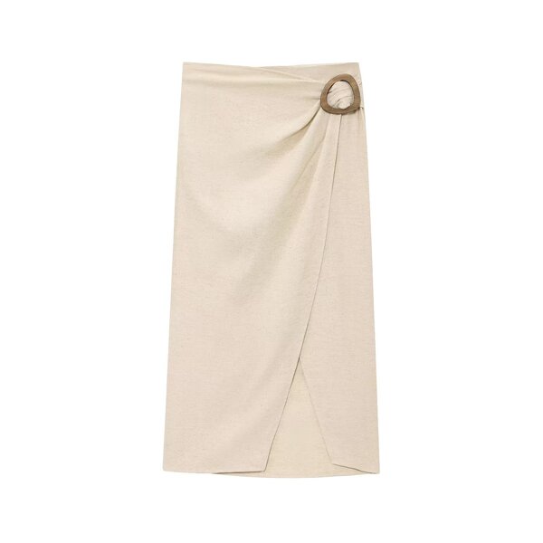 MIDI Skirts Manufacturer - OEM Custom PB&ZA Women 2025 Summer Clasp