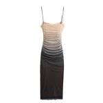 Dress Manufacturer - OEM Custom PB&ZA Women 2025 Autumn Silk Mesh MIDI