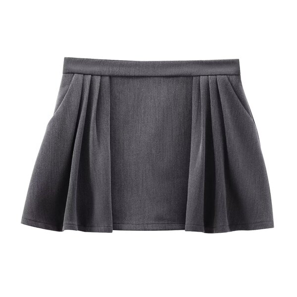 Short Skirt Manufacturer - OEM Custom PB&ZA Women 2025 Spring Pleated Body