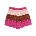 Shorts Manufacturer - OEM Custom PB&ZA Women 2023 Autumn Streak Knit