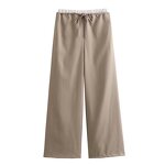 Pants Manufacturer - OEM Custom PB&ZA Women 2024 Spring Patchwork Design