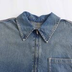 Dress Manufacturer - OEM Custom PB&ZA Women 2023 Casual Denim Long Sleeve