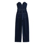 Corset Jeans Jumpsuits Manufacturer - OEM Custom PB&ZA Women 2025 Summer
