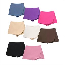 Skorts Manufacturer - OEM Custom PB&ZA Women 2022 Autumn Multicolor Mini