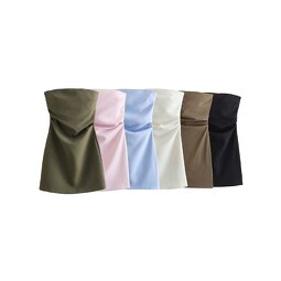 Dress Manufacturer - OEM Custom PB&ZA Women 2025 Summer Breast Top Mini