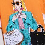 Women's T Shirt Manufacturer - OEM Custom PB&ZA the Girl Print Short