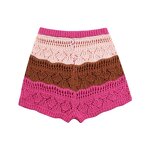 Shorts Manufacturer - OEM Custom PB&ZA Women 2023 Autumn Streak Knit