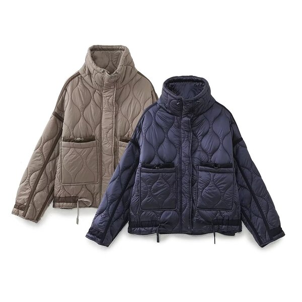 Jacket Coat Manufacturer - OEM Custom PB&ZA Women Fashion Winter Pocket