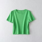 Knitted Top Manufacturer - OEM Custom PB&ZA Women 2024 Spring Short Ice Silk