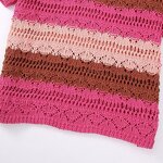 Knitted Sweater Manufacturer - OEM Custom PB&ZA Women 2023 Summer Stripe