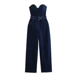 Corset Jeans Jumpsuits Manufacturer - OEM Custom PB&ZA Women 2025 Summer