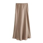 Midi Skirt Manufacturer - OEM Custom PB&ZA Women 2023 Spring Silky Texture