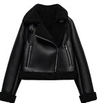 Coat Manufacturer - OEM Custom PB&ZA Women Fashion Black Standing Collar