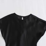 Dress Manufacturer - OEM Custom PB&ZA Women 2024 Spring Silk Satin MIDI