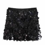 Mini Skirts Manufacturer - OEM Custom PB&ZA Women 2025 Autumn Sequins