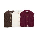 Knitting Vest Manufacturer - OEM Custom PB&ZA Women 2024 Autumn Coarse