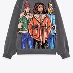 Sweatshirts Manufacturer - OEM Custom PB&ZA Women 2025 Autumn Girl Print