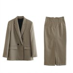 Blazer Coat Manufacturer - OEM Custom PB&ZA Women 2024 Autumn Double